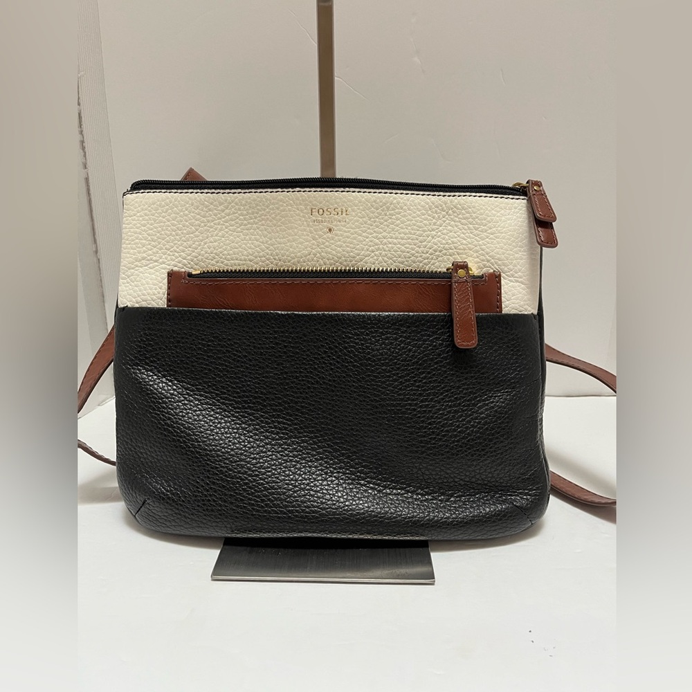 Fossil Tessa Crossbody Purse Pebbled
Leather Color-block
